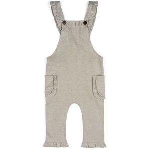 Milkbarn Grey Pinstripe Ruffle Overall